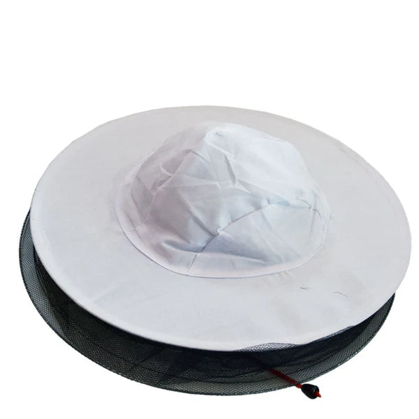 Beekeeping Canvas Hat with Round Veil