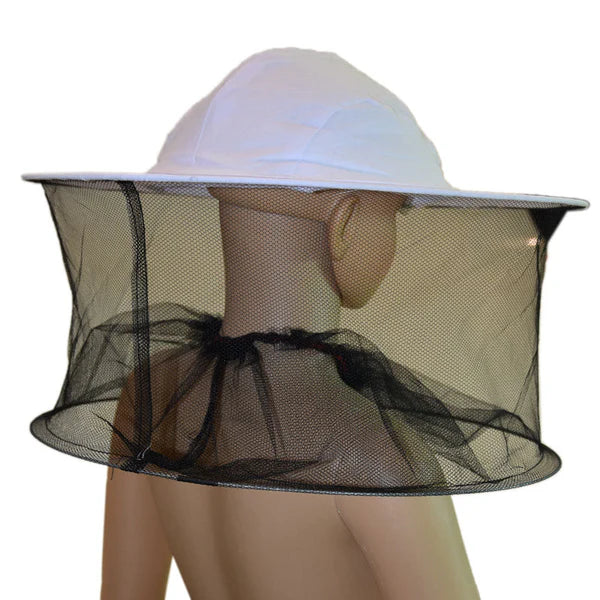 Beekeeping Canvas Hat with Round Veil