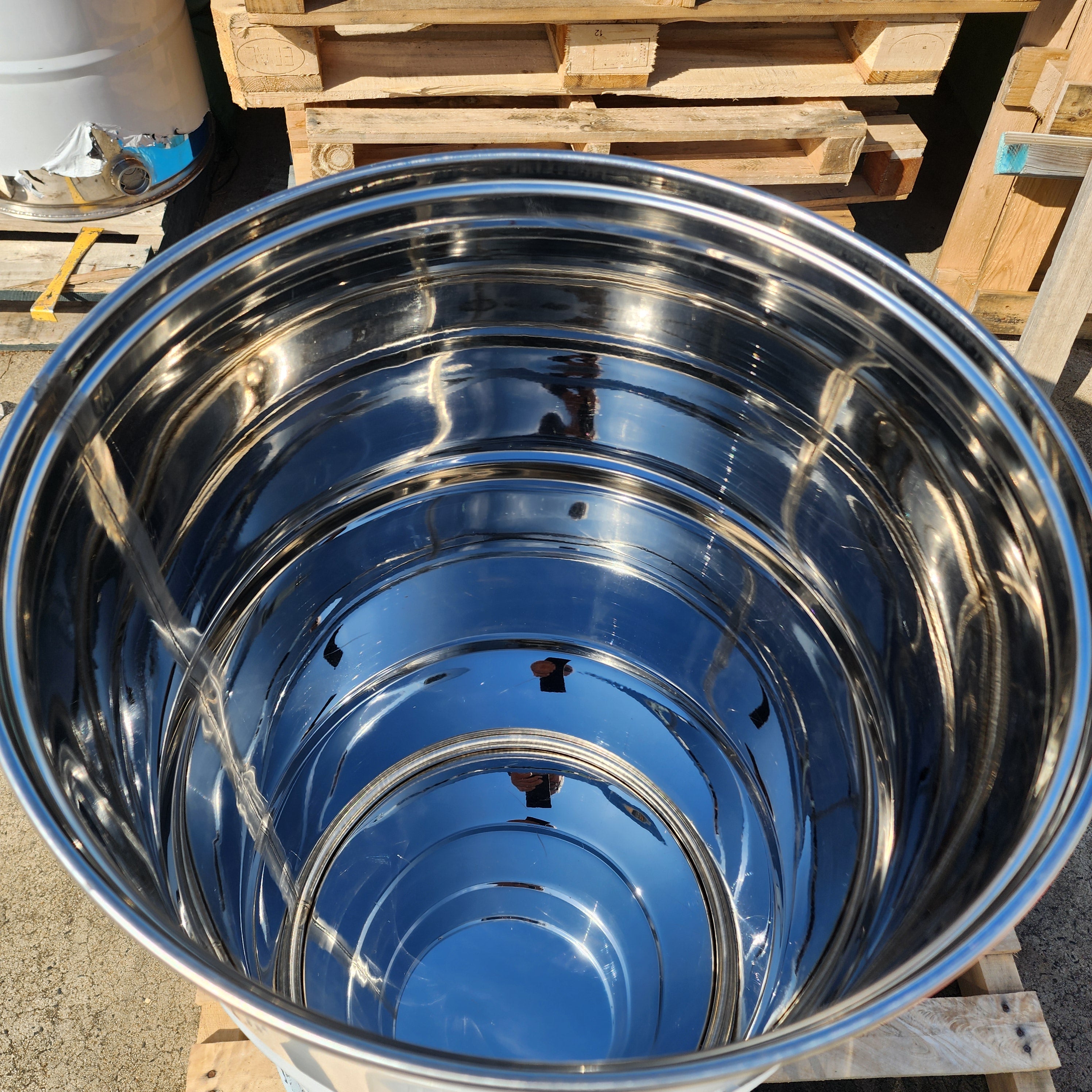 210L 225L Food Grade Stainless Steel Drum - Open or closed tops