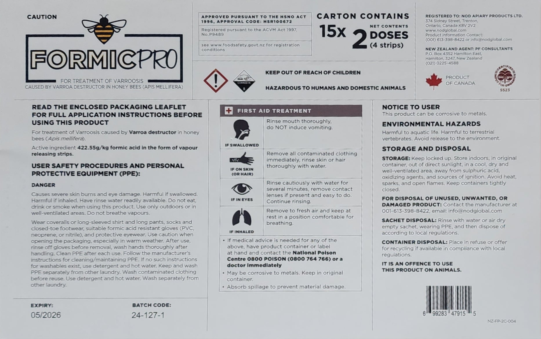 Formic Pro - 2 Dose pouch