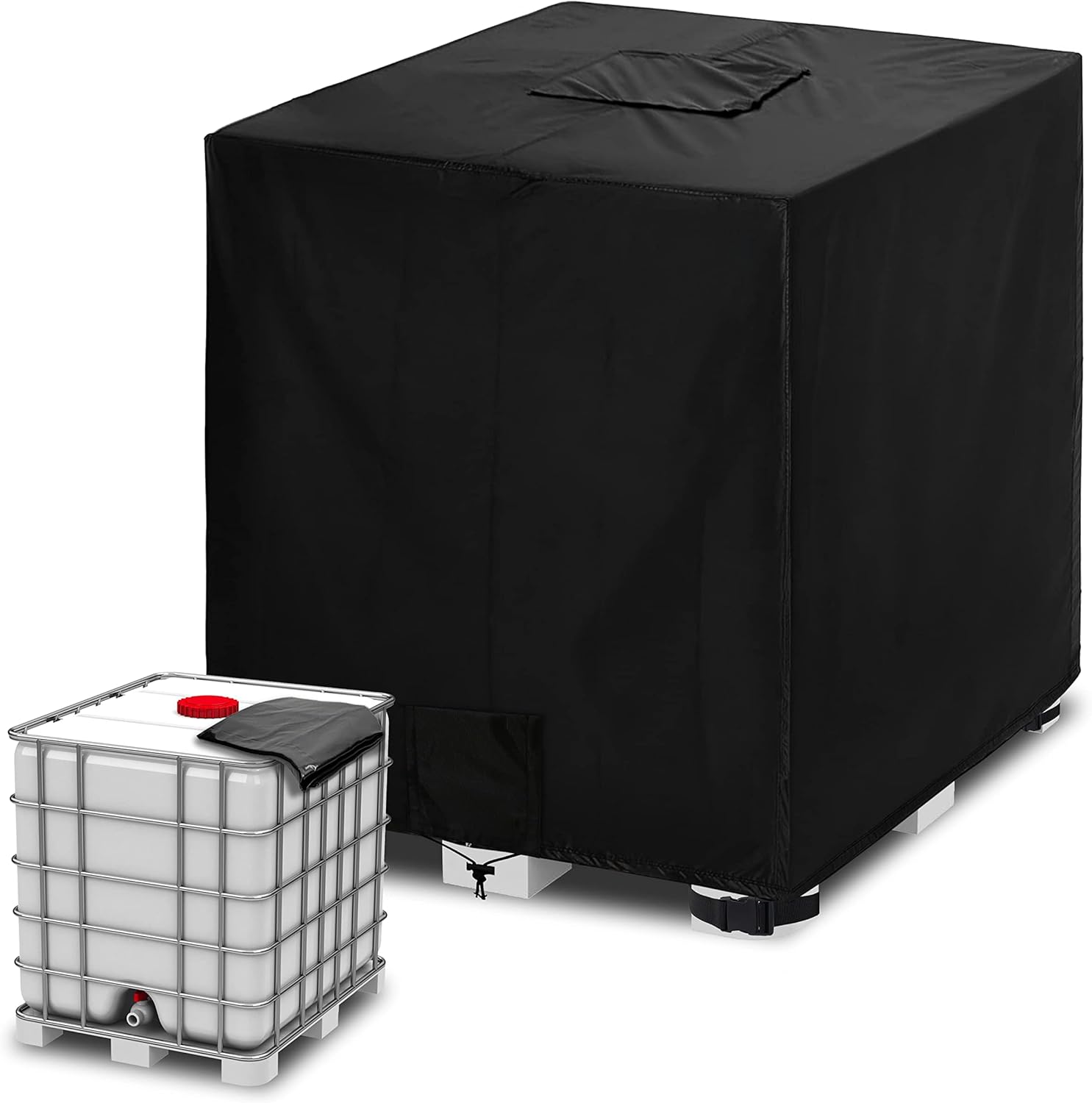 UV-Resistant IBC Tote Cover 1000L - Black or Green
