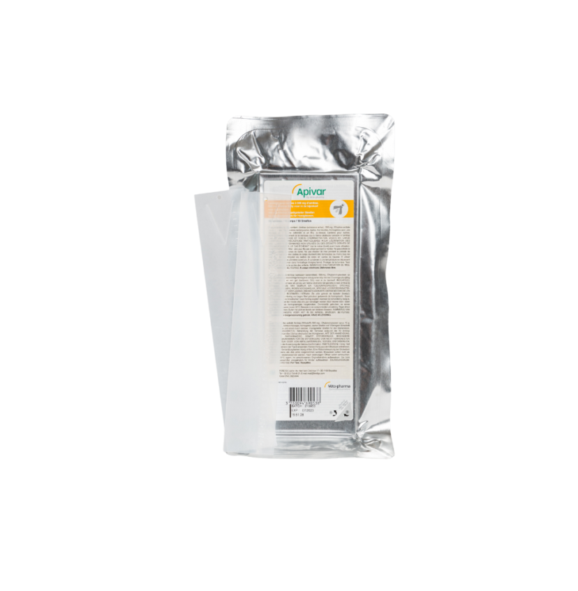 Apivar Miticide Strips - 4 Strips (Treats 2 Hives)