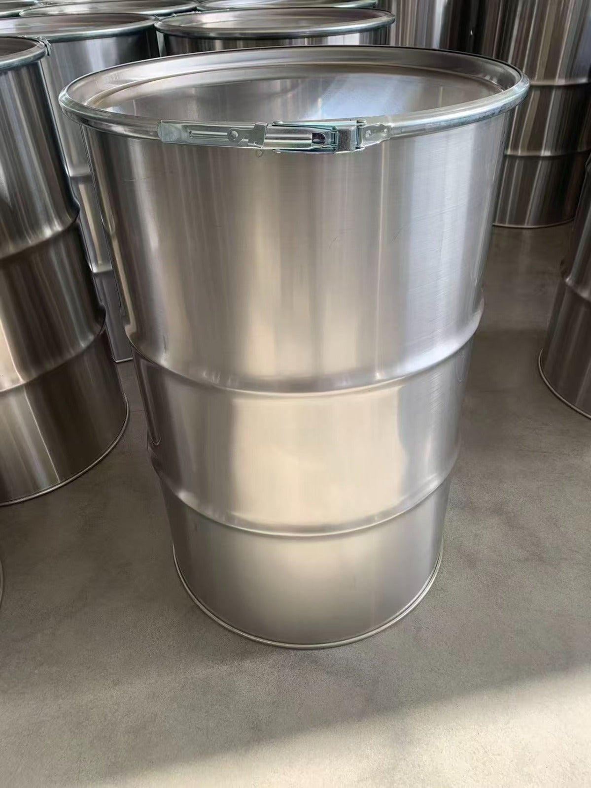 210L 225L Food Grade Stainless Steel Drum - Open or closed tops
