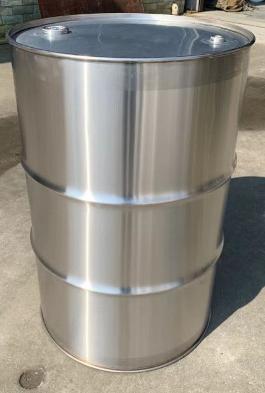 210L 225L Food Grade Stainless Steel Drum - Open or closed tops