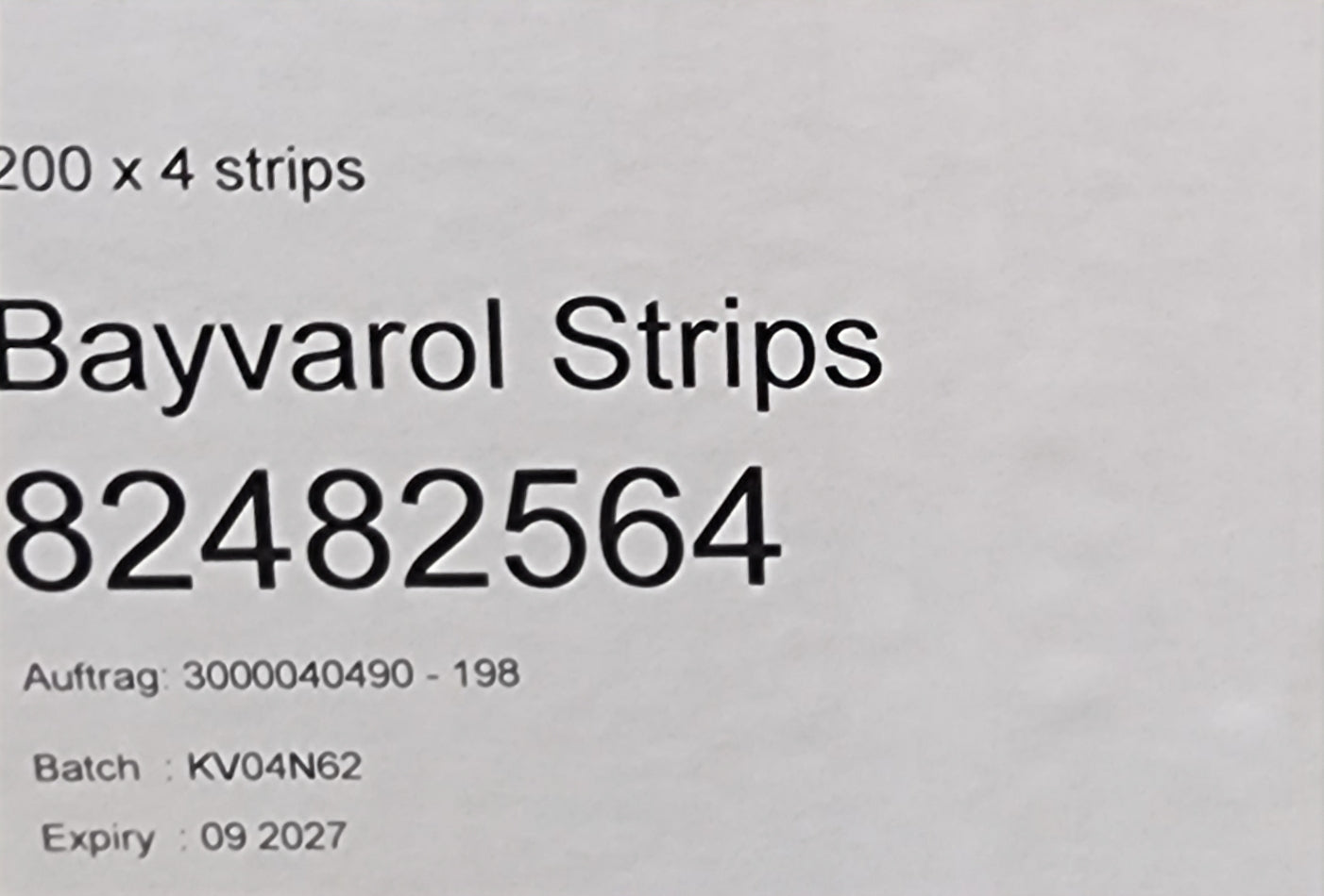 Bayvarol Strips - 800 Strips per carton - Varroa Control Miticide Strips