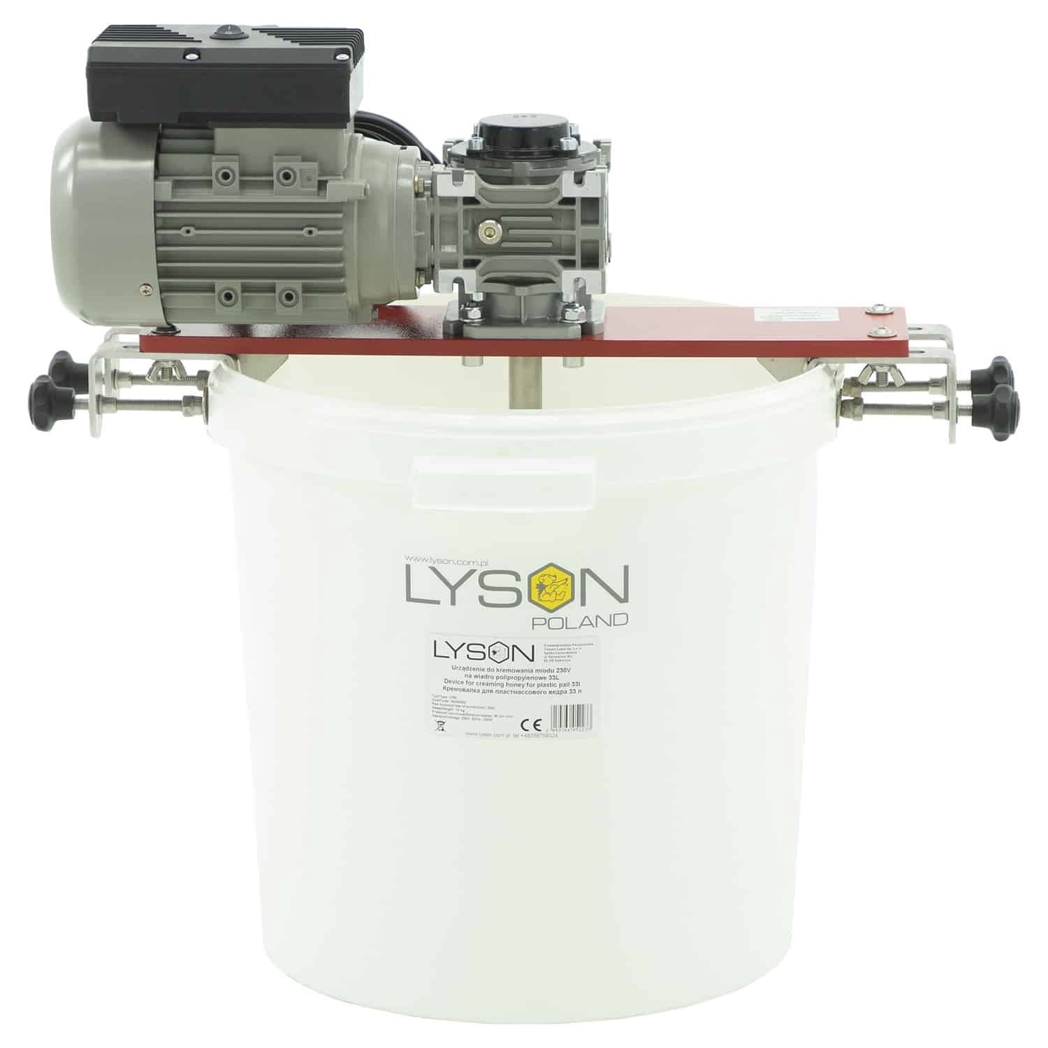 Lyson Honey Creaming Device in Plastic Pail - 33L (230V)