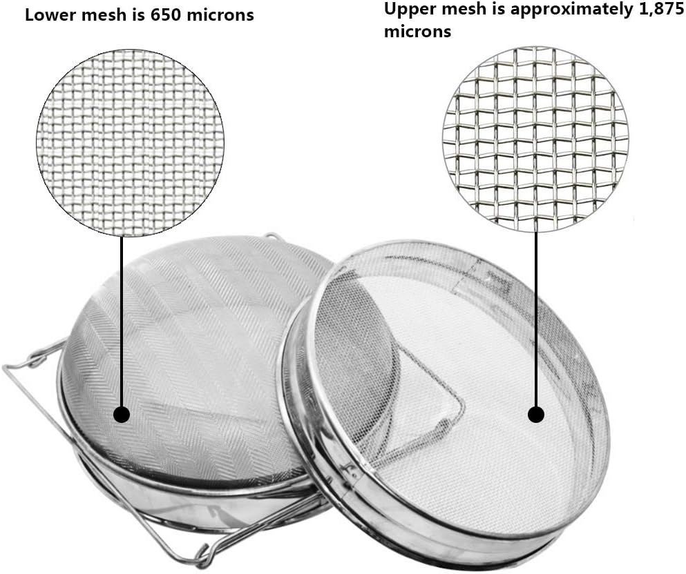 Stainless Steel Honey Double Strainer