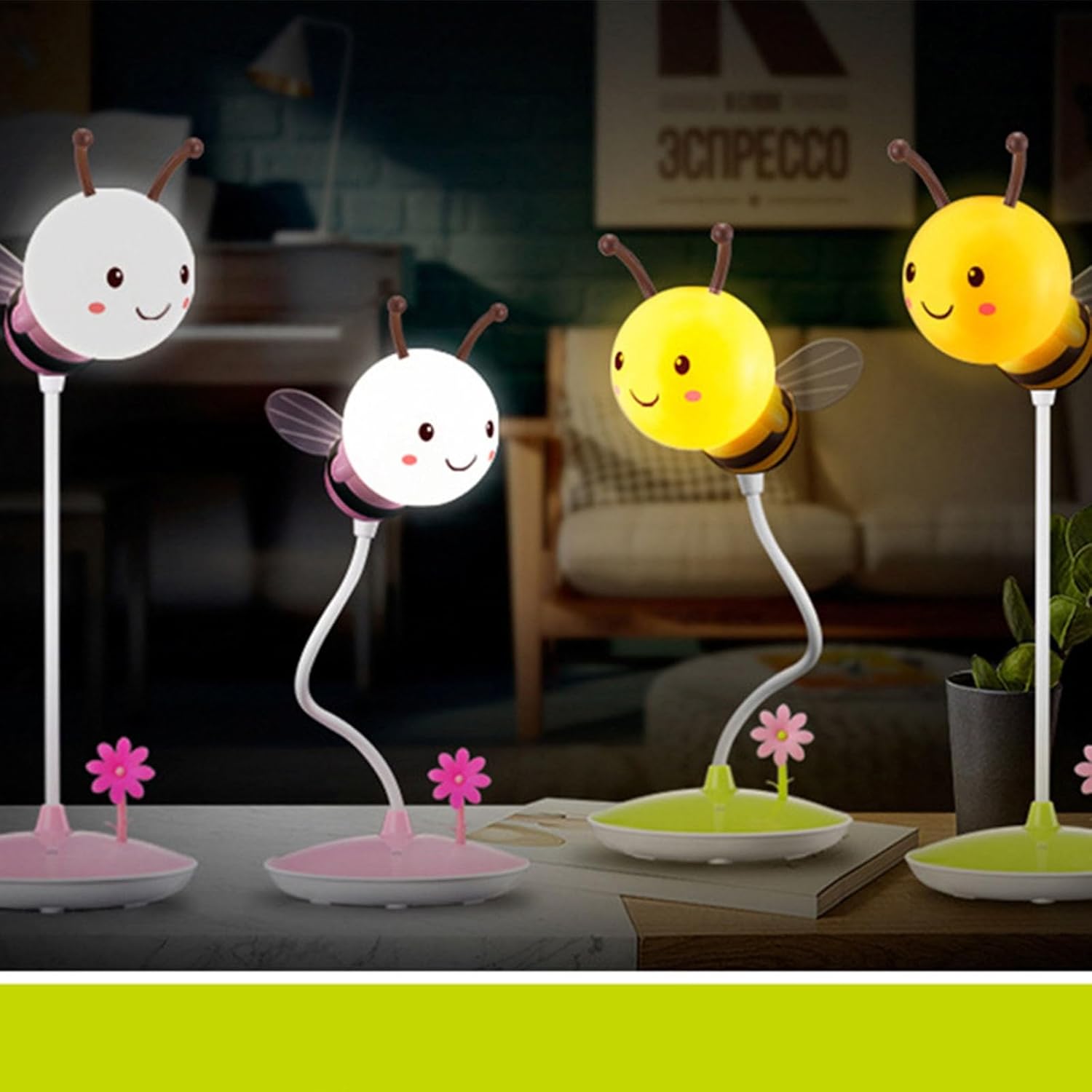 LED Rechargeable Cute Bee Night Lamp