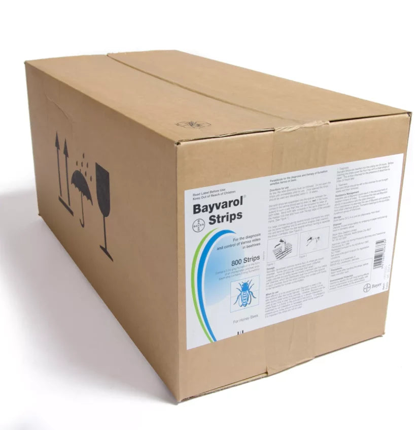 Bayvarol Strips - 800 Strips per carton - Varroa Control Miticide Strips