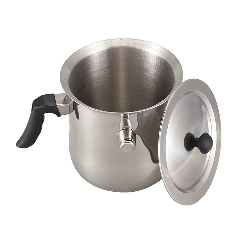 2.5L Jacketed Stainless Steel Beeswax Double Boiler