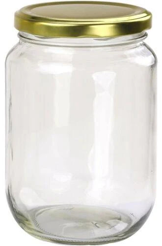 750mL Round Glass Honey Jar - fits 1kg honey