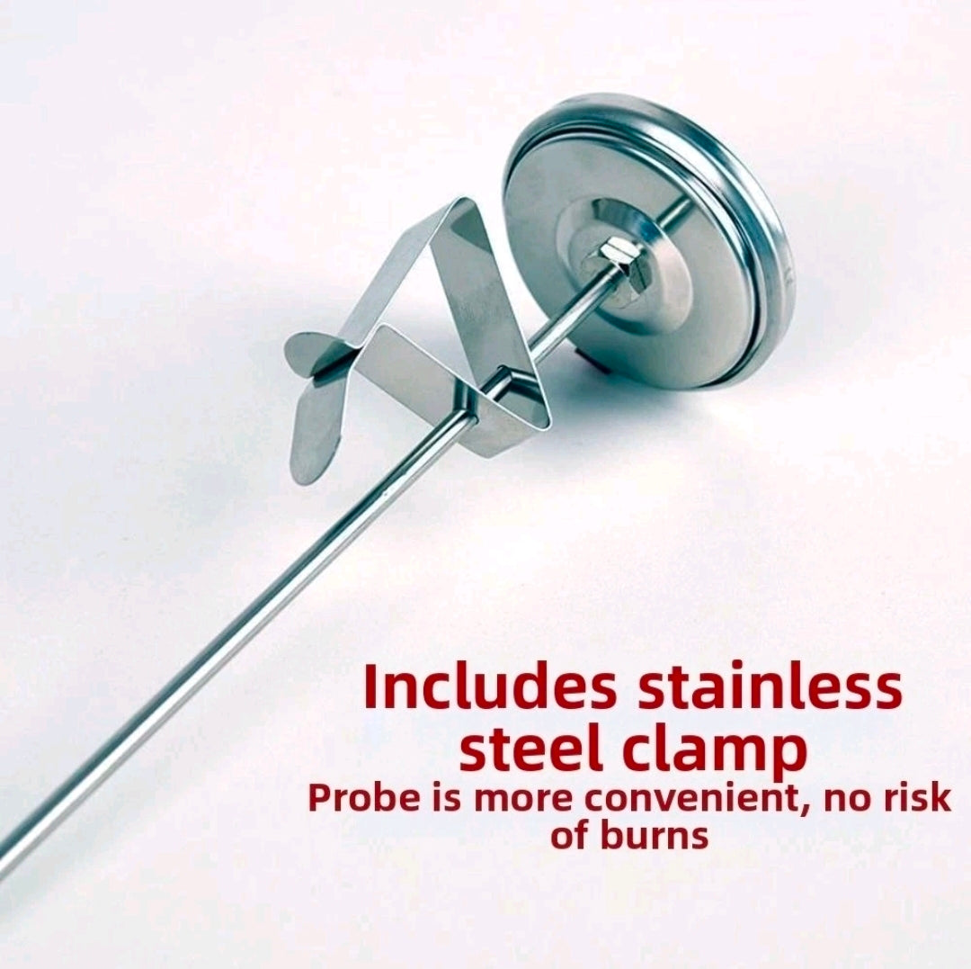 Stainless Steel Thermometer Probe with Clip