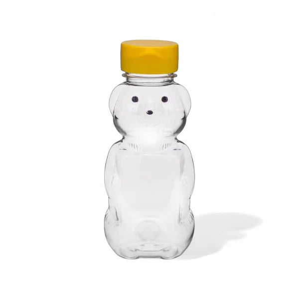 280mL Plastic Teddy Bear Jar - 10pk